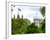 St James's Park with Flags Floating over the Rooftops of the Palace of Westminster - London-Philippe Hugonnard-Framed Photographic Print