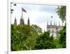 St James's Park with Flags Floating over the Rooftops of the Palace of Westminster - London-Philippe Hugonnard-Framed Photographic Print