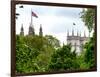 St James's Park with Flags Floating over the Rooftops of the Palace of Westminster - London-Philippe Hugonnard-Framed Photographic Print