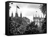 St James's Park with Flags Floating over the Rooftops of the Palace of Westminster - London-Philippe Hugonnard-Framed Stretched Canvas