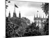 St James's Park with Flags Floating over the Rooftops of the Palace of Westminster - London-Philippe Hugonnard-Mounted Photographic Print