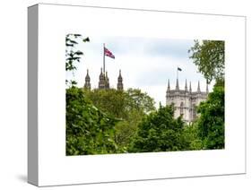 St James's Park with Flags Floating over the Rooftops of the Palace of Westminster - London-Philippe Hugonnard-Stretched Canvas