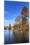 St. James's Park, with view across lake to Buckingham Palace, sunny late autumn, Whitehall, London,-Eleanor Scriven-Mounted Premium Photographic Print