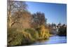 St. James's Park, with view across lake to Horse Guards, sunny late autumn, Whitehall, London, Engl-Eleanor Scriven-Mounted Photographic Print