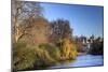 St. James's Park, with view across lake to Horse Guards, sunny late autumn, Whitehall, London, Engl-Eleanor Scriven-Mounted Photographic Print
