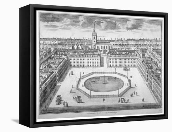 St James's Square from the South, London, 1754-Sutton Nicholls-Framed Stretched Canvas