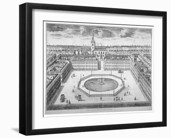 St James's Square from the South, London, 1754-Sutton Nicholls-Framed Giclee Print