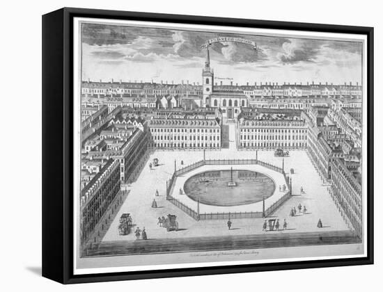 St James's Square from the South, London, 1754-Sutton Nicholls-Framed Stretched Canvas