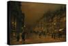 St James's Street-John Atkinson Grimshaw-Stretched Canvas