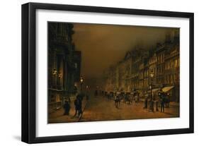 St James's Street-John Atkinson Grimshaw-Framed Giclee Print