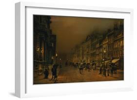 St James's Street-John Atkinson Grimshaw-Framed Giclee Print