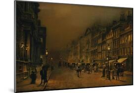 St James's Street-John Atkinson Grimshaw-Mounted Giclee Print