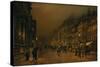 St. James's Street-John Atkinson Grimshaw-Stretched Canvas