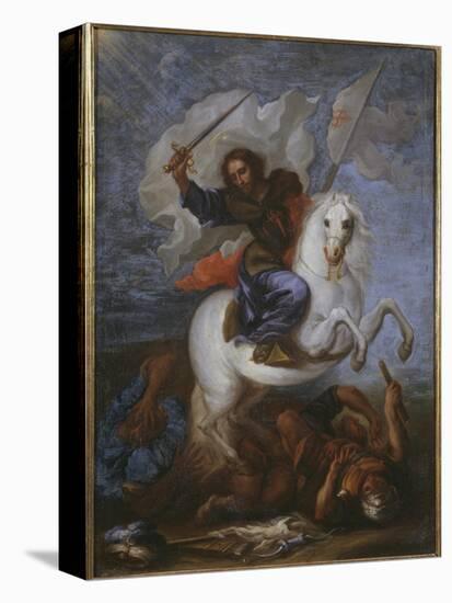 St. James the Great at the Battle of Clavijo-Spanish School-Stretched Canvas