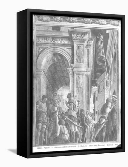 St. James the Great on His Way to Execution (Detail)-Andrea Mantegna-Framed Stretched Canvas