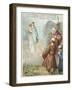 St James the Great Sees a Vision of the Virgin Mary at Saragossa-null-Framed Giclee Print