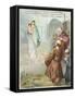 St James the Great Sees a Vision of the Virgin Mary at Saragossa-null-Framed Stretched Canvas