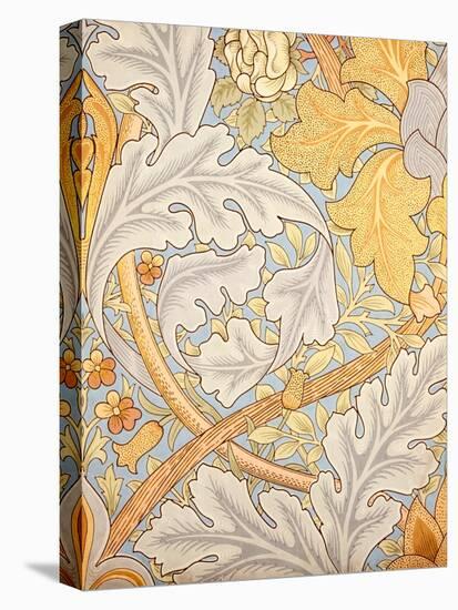 St James Wallpaper Design, 1881 (Colour Woodblock Print on Paper)-William Morris-Stretched Canvas