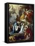 St. Januarius Visited in Prison by Proculus and Sosius-Francesco Solimena-Framed Stretched Canvas