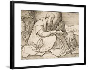 St. Jerome, 1513-Lucas van Leyden-Framed Giclee Print