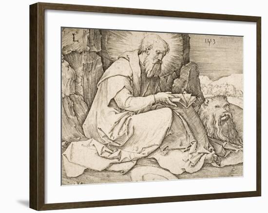 St. Jerome, 1513-Lucas van Leyden-Framed Giclee Print