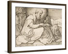 St. Jerome, 1513-Lucas van Leyden-Framed Giclee Print