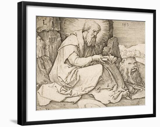 St. Jerome, 1513-Lucas van Leyden-Framed Giclee Print