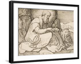 St. Jerome, 1513-Lucas van Leyden-Framed Giclee Print