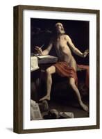 St. Jerome, 1657-1658-Cagnacci Guido-Framed Giclee Print