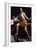 St. Jerome, 1657-1658-Cagnacci Guido-Framed Giclee Print