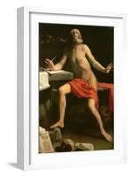 St. Jerome, 1657/58-Guido Cagnacci-Framed Giclee Print