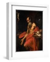 St. Jerome, C.1628-30-Valentin de Boulogne-Framed Giclee Print