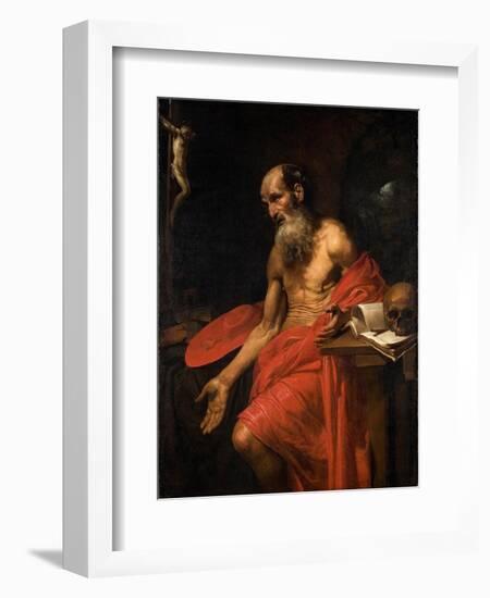 St. Jerome, C.1628-30-Valentin de Boulogne-Framed Giclee Print