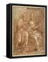 St Jerome Conversing with St Gregory the Great-Lorenzo Sabatini-Framed Stretched Canvas