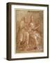St Jerome Conversing with St Gregory the Great-Lorenzo Sabatini-Framed Giclee Print