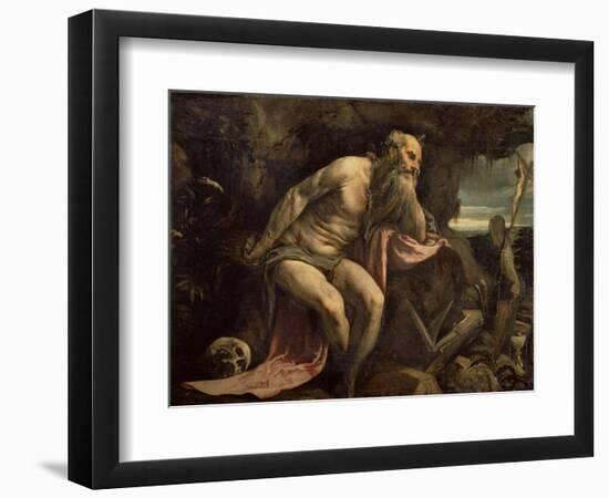 St. Jerome, Early 1560S-Jacopo Bassano-Framed Giclee Print