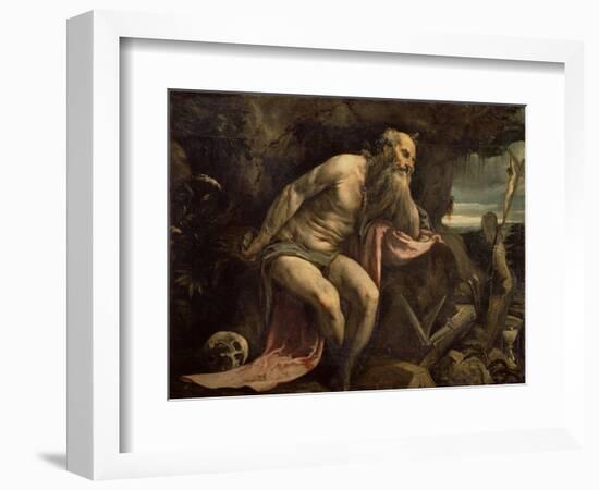 St. Jerome, Early 1560S-Jacopo Bassano-Framed Giclee Print