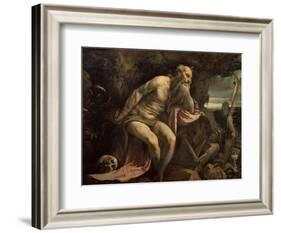 St. Jerome, Early 1560S-Jacopo Bassano-Framed Giclee Print