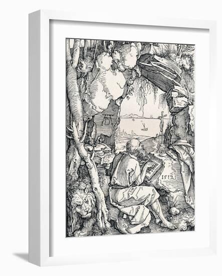 St Jerome in a Cave, 1512-Albrecht Dürer-Framed Giclee Print