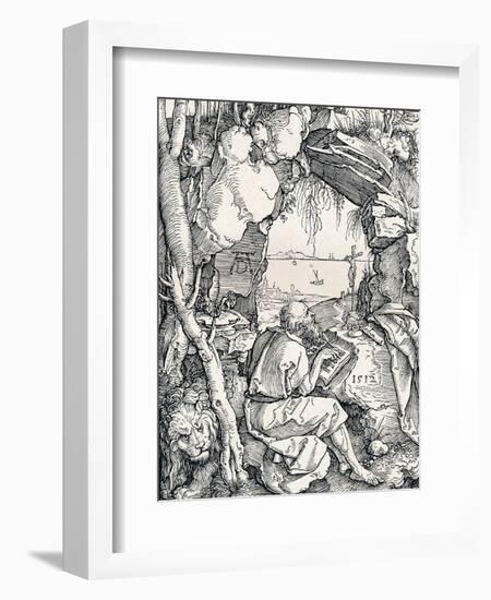 St Jerome in a Cave, 1512-Albrecht Dürer-Framed Giclee Print