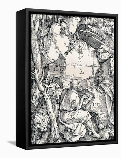 St Jerome in a Cave, 1512-Albrecht Dürer-Framed Stretched Canvas