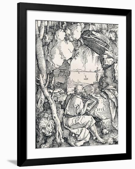 St Jerome in a Cave, 1512-Albrecht Dürer-Framed Giclee Print