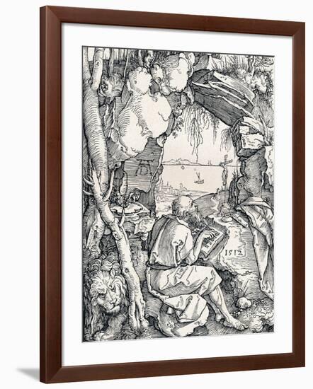 St Jerome in a Cave, 1512-Albrecht Dürer-Framed Giclee Print