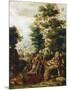 St Jerome in a Landscape, C1530-C1550-Herri Met De Bles-Mounted Giclee Print