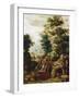 St Jerome in a Landscape, C1530-C1550-Herri Met De Bles-Framed Giclee Print