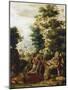 St Jerome in a Landscape, C1530-C1550-Herri Met De Bles-Mounted Giclee Print