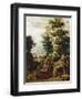 St Jerome in a Landscape, C1530-C1550-Herri Met De Bles-Framed Giclee Print