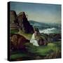 St. Jerome in a Landscape-Joachim Patenir-Stretched Canvas