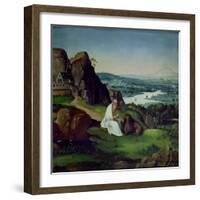 St. Jerome in a Landscape-Joachim Patenir-Framed Giclee Print