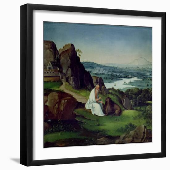 St. Jerome in a Landscape-Joachim Patenir-Framed Giclee Print